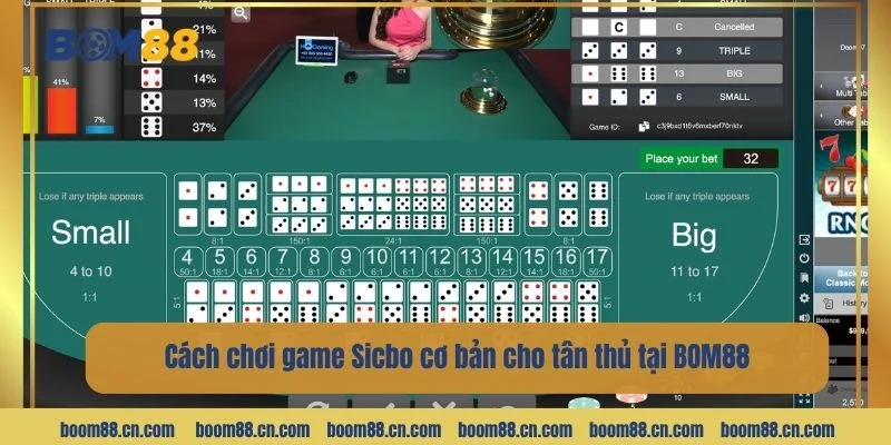 Hướng dẫn cách chơi game Sicbo cơ bản cho tân thủ tại BOM88.
