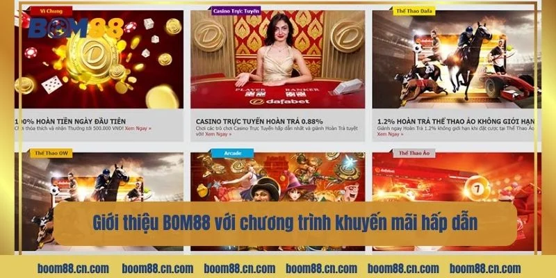 Giới thiệu BOM88 với chương trình khuyến mãi hấp dẫn.