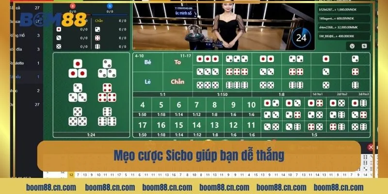 Mẹo cược Sicbo đem đến cho bet thủ cơ hội chót cửa thắng lớn.