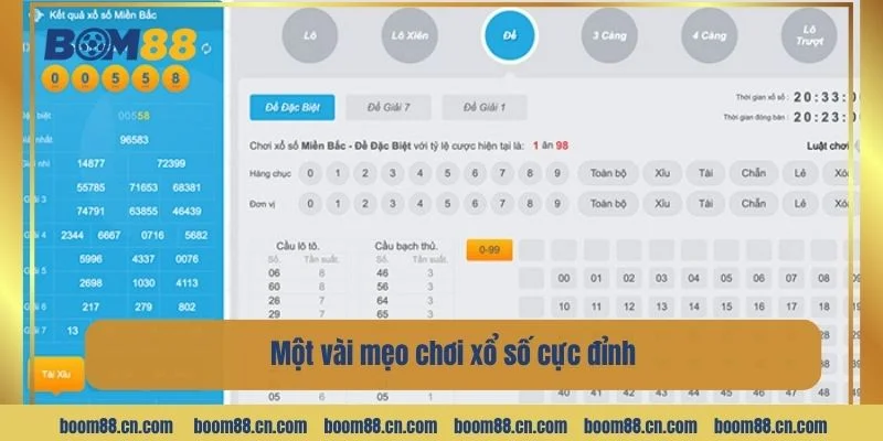Mẹo chơi xổ số BOM88 từ những bậc thầy.