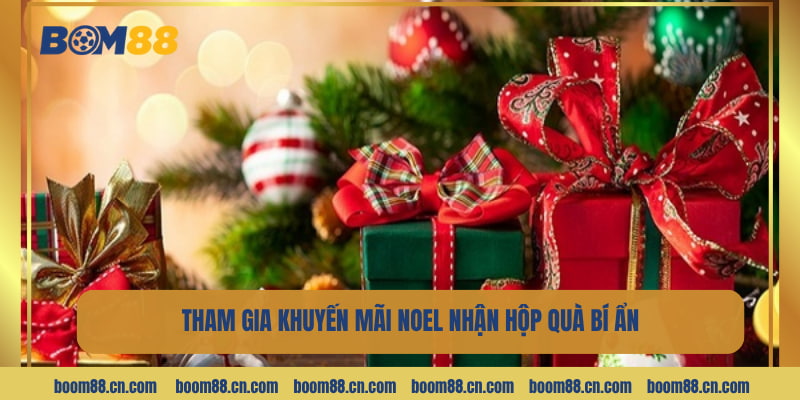Tham gia khuyến mãi noel người chơi được nhận hộp quà may mắn.